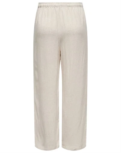 Only - ONLSiesta Pull-Up Linen Bukser - Moonbeam